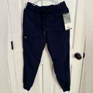 NWT Greys Anatomy navy blue jogger scrub pants size small